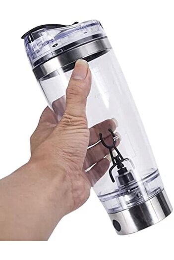 Generic Electric Protein Powder Shaker Bottle, 600ml USB Rechargeable Mixing Cup, Portable Blender Bottle fo