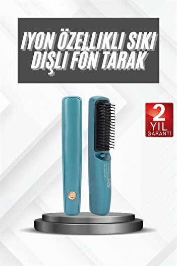 shopwave Blow Dry Comb High Heat Adjustable Anti-Frizz Ion Feature