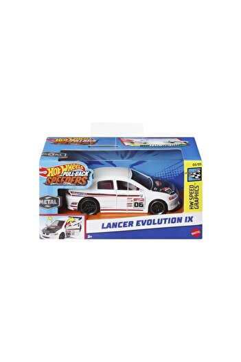 mattel Hot Wheels Masinuta Metalica Cu Sistem Pull Back Lancer Evolution Ix Scara 1:43