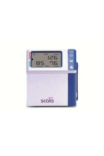 Scala Digital Automatic Wrist Blood Pressure Monitor, Ultra-Thin, 2x50 Memories, WHO Indicator, Arrhythmia