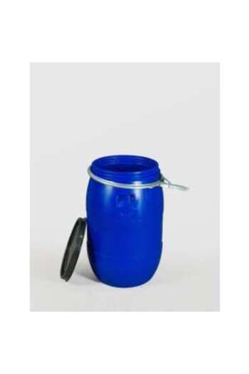 sterk Bidon 180 litri, cu cerc metalic, Plastic Albastru