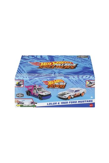 Mercaton HOT WHEELS SET 2 Metal Cars Pull Back Lolux and 1969 Ford Mustang 1:43
