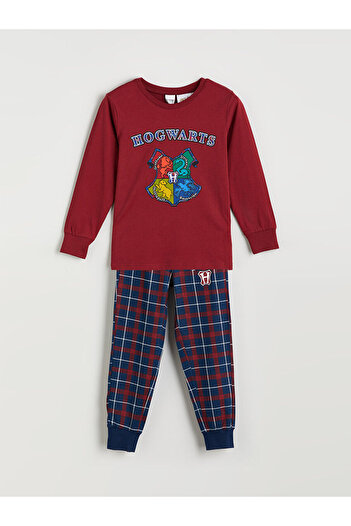 LC Waikiki Bisiklet Yaka Harry Potter Baskılı Erkek Çocuk Pijama