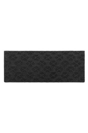 Jumbo Carpet Rug for Hallway Black Gray Circles 130 x 50 cm