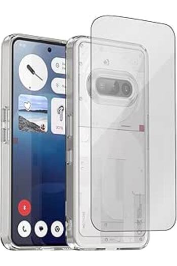 Glassology Bundle for Nothing Phone (3a) – Transparent Case + Screen Protector, 360° Protection