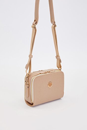 Levidor Mink Double Zipper Adjustable Shoulder Bag