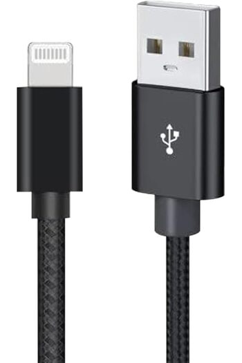 Glassology 2M USB-A to Lightning Cable | 3A Fast Charging, High-Speed Data, Durable