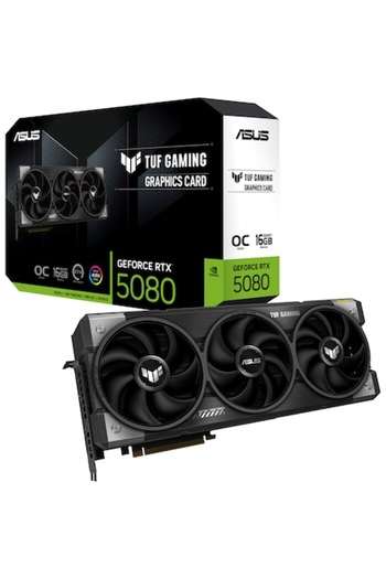 ASUS Placă video TUF Gaming GeForce RTX 5080 OC Edition, 16GB GDDR7, 256 biți
