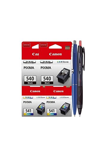 Canon Set Cartus Cerneala Original 2xPG-540B Negru, 2xCL-541 Color, Pix Schneider si Pix Jetstream
