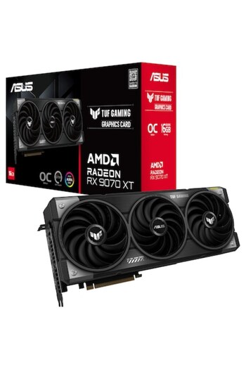 ASUS Placă video TUF Gaming AMD RADEON RX 9070 XT OC, 16GB GDDR6, 256 biți