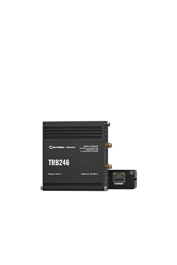 Teltonika Industrial Router TRB246, 4G LTE, 1x RJ45 100Mb/s, Black, 25x83x74.2mm
