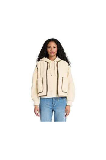 Timberland Sherpa Fleece Vest Women's Jacket Tb0A5N2Xefl1 Angora-Xs