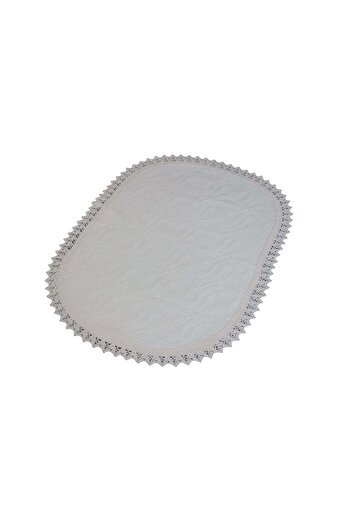 Nicoratex Set of 4 Oval White Napkins 55×35 cm