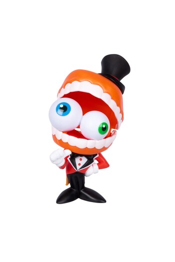 TOYFEST Amazing Digital Circus Caine Vinyl Figure + Collectible Card Featuring Talking Jaw Yapping Jaw - 10 cm