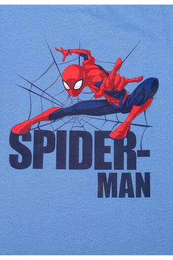 SPIDERMAN Pijama copii, cu maneca lunga, 100% bumbac, albastru, 122-128 cm, Fight,