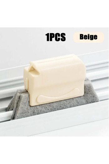 Choice1 1pcs-Beige 3PCS Window Groove Cleaning Cloth Kitchen Cleaning Window Cleaning Brush Windows Slot Cle