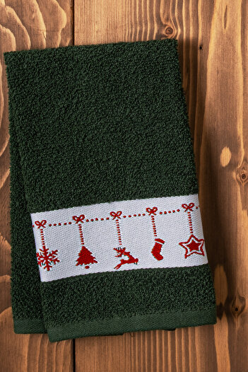 DNZGÜLCAN New Year's Set of 4 Kitchen Towels |   Hand Towel Set |   Drying Cloth 30X50 cm