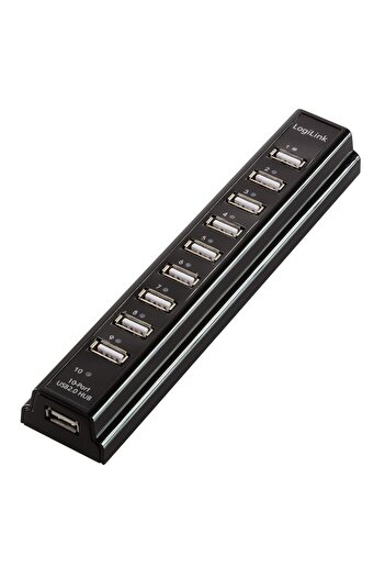 LogiLink Rozbočovač UA0096, 10 portov, USB 2.0, čierny