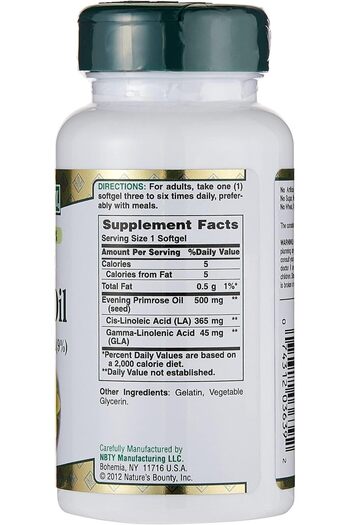 Nature's Bounty EVENING PRIMROSE OIL 500MG