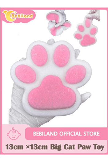Bebiland 13cm ×13cm Big Cat Paw Squishy Squeeze Toy, Large Size Squishies Pinch Family Squishy