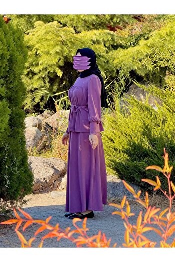 Nissra Ankanoor Knitted Robe and Skirt Set Anka255104