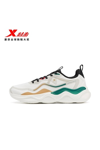 Xtep Barbati Canvas White/Brown Grey01 Running Shoes 6912670646010