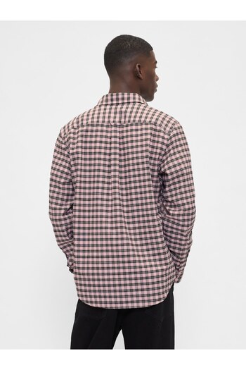 GAP Erkek Pembe Standart Fit Oxford Gömlek
