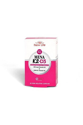 New Life Mena K2+D3 30 Capsules