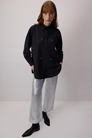 Touché Privé STONE EMBROIDERED SHIRT