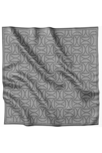 Belli Tivil Pure Silk Scarf 4221 - 05 Γκρι αφηρημένο σχέδιο