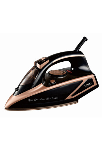 Voltz Iron Oliver OV51050I, 3000W, 420 ml, Ceramic, Automatic shut-off, Steam boost, Black/gold