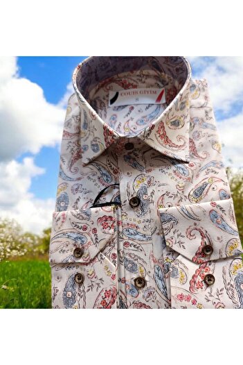 couis Men's Cotton Long Sleeve Shirt Size S