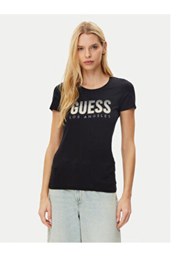 Guess Women's T-Shirt Black W5GI14J1314