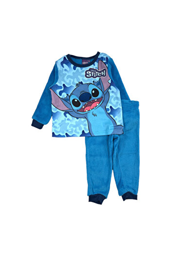 Stitch Pijama copii, cu maneca lunga, cocolino, albastru, Stitch, Disney