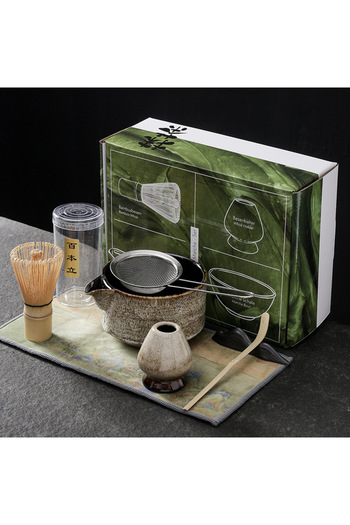 Choice 7pcs white gift box 7pcs 4pcs Japanese Matcha Set Handmade Home Easy Clean Bowl Bamboo Whisk Teaspoo