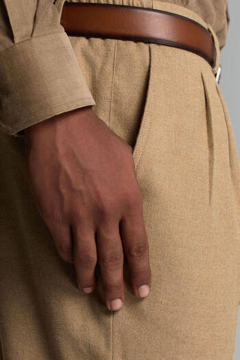 Hemington Pamuk Kaşmir Karışım Camel Relax Chino Pantolon