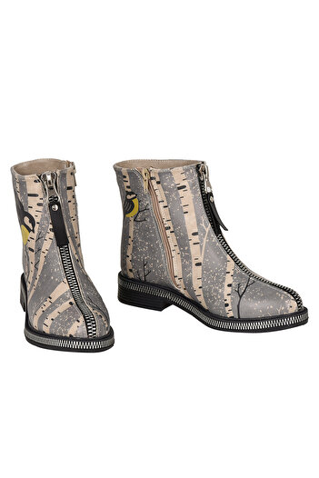 Streetfly Zipper Accent Colorful Women's Boots