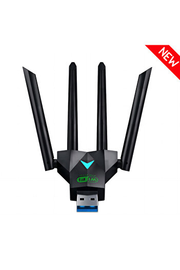 Choice AC1300 WiFi Adapter Dual Band 1300Mbps WiFi USB Adapter 2.4G/5Ghz Wi-Fi Dongle USB3.0 802.11AC 4-Ant