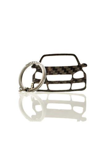 BlackStuff Carbon Fiber Keychain Keyring Ring Holder Compatible with Golf R32 Mk5 2003-2008 BS-918