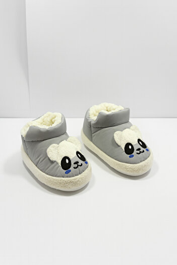Shoebuo Baby and Child Figure Slippers with Non-Slip Soles, Cute House Boots, House Shoes