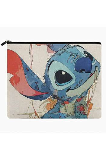 Miniso A Disney Stitch Cosmetic Bag Cute Anime Cartoon Stitch Girl Cosmetic Bag WASH BAG Holiday Gifts
