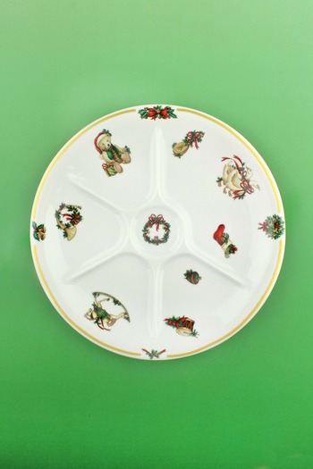 Bursa Porselen Dekor Toys Large Compartmented Porcelain Serving/Breakfast Plate