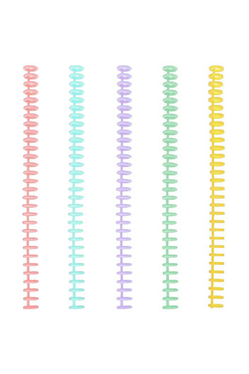 Choice 5Pcs 5-10PCS Comb Binding Spines Plastic Spiral Binding Coils 30 Rings Binding Spines for Business D