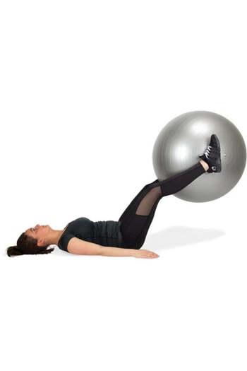 VirtuFit Anti-Burst Pro Inflatable Fitness Ball - Gray - 45 cm