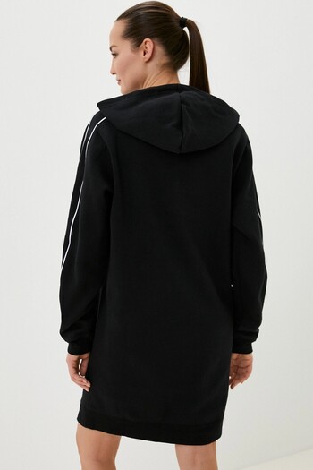 Nike Sportswear Mlnm Fleece Loose Fit Women's Dress Women's Hooded Loose Fit Dress Black