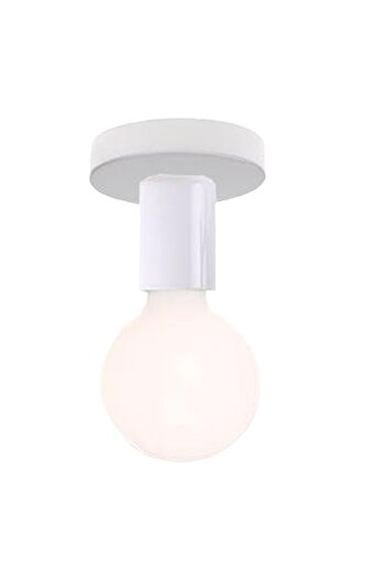 Choice Without Bulb White E27 Black Lamp Holder Minimalist Hallway Light Retro Industrial Ceiling Lamp Base