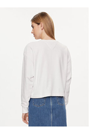 Tommy Jeans Women's Sweatshirt DW0DW18143 White