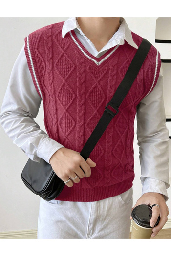 SHEIN MANFINITY vest, cherry red
