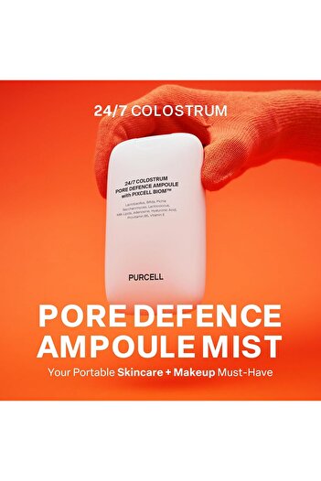PURCELL 24/7 Colostrum Ampoule Mist - Glass skin with Long Hydration, Poreless Smooth Skin, Before &