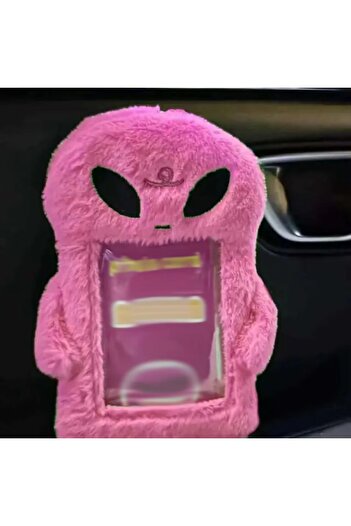 Choice Pink 1pcs Plush Card Holder Fluffy Photocard Holder Bus Card Sleeve ID Bank Credit Card Holder Prote